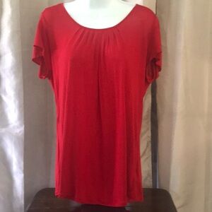 Michael Kors Red Short Sleeve Top